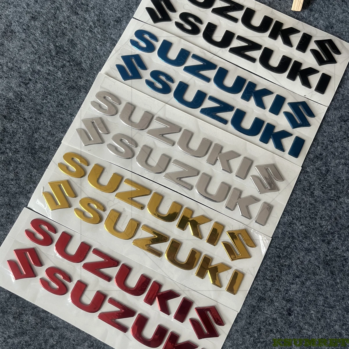 For Suzuki Motorcycle Sticker 3D Tank Decals Logo Emblem