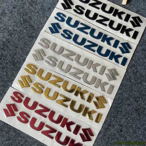 Para Suzuki motocicleta pegatina 3D tanque calcomanías Logo emblema