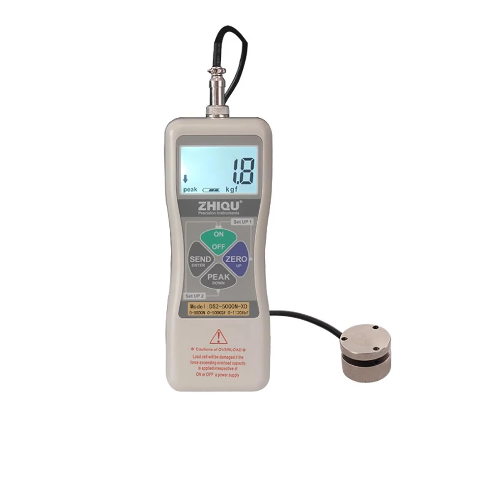 

Rechargeable Digital Display Pressure Gauge High Precision Plane Pressure Tester Industrial Press Force Meter 5000N 500KG