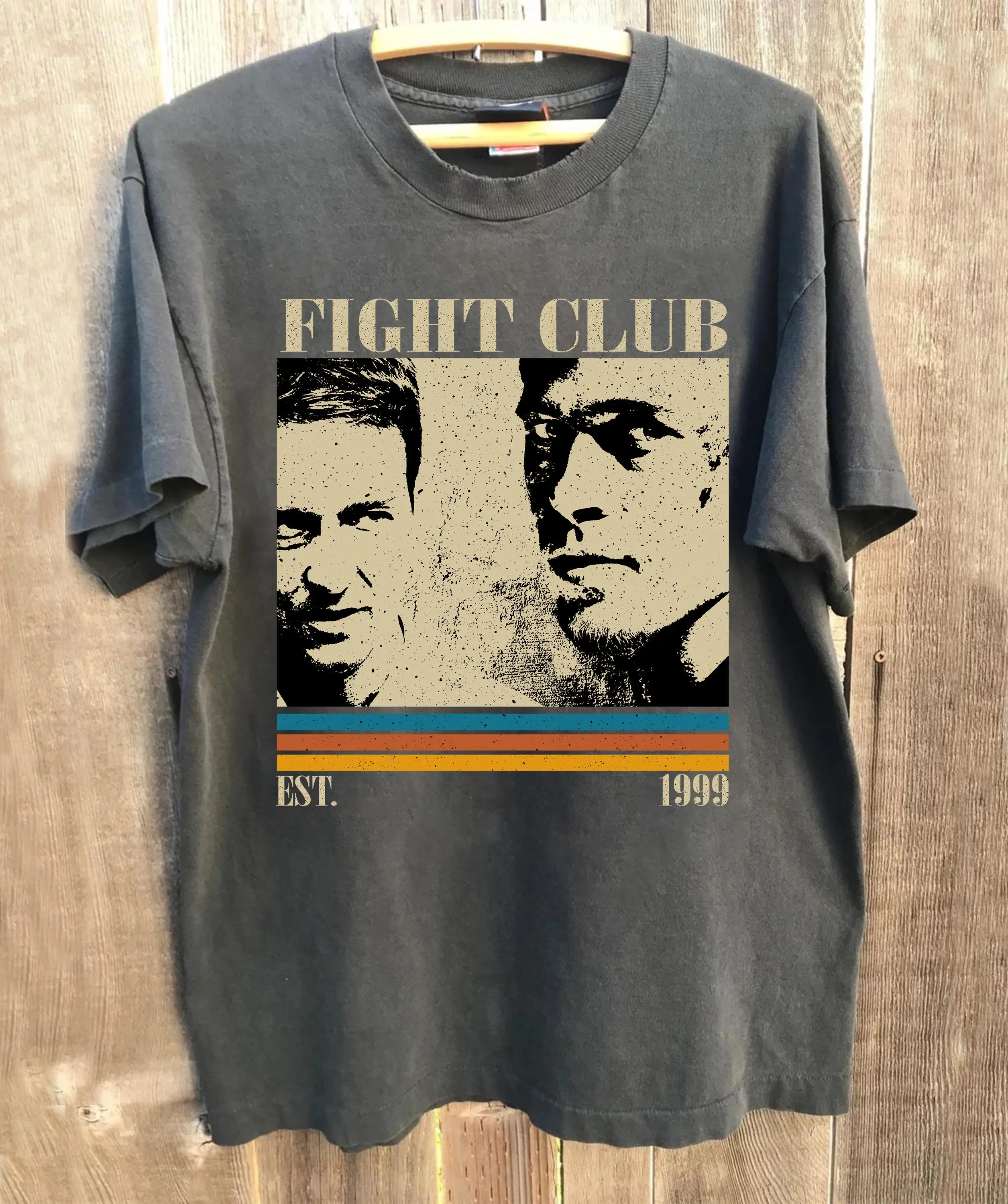 

Plus Size Summer Women's Vintage Fight Club Movie T-Shirt Cotton Breathable Stylish Versatile Street Style Oversized