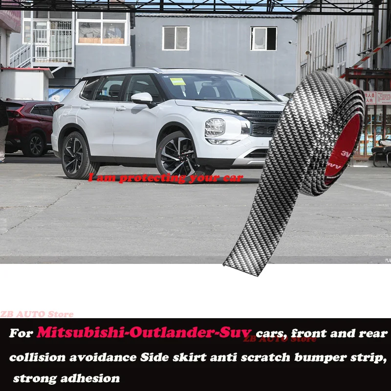 

Front and rear lip side skirts, anti-collision and scratch resistant bumper strips, suitable For Mitsubishi Outlander Suv