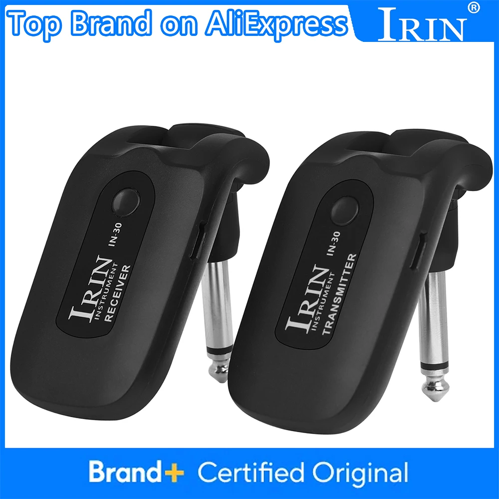 

IRIN IN-30 Wireless Guitar System UHF Wireless Transmitter Receiver Electric Guitar Bass Can Be Used Continuously for 7 Hours