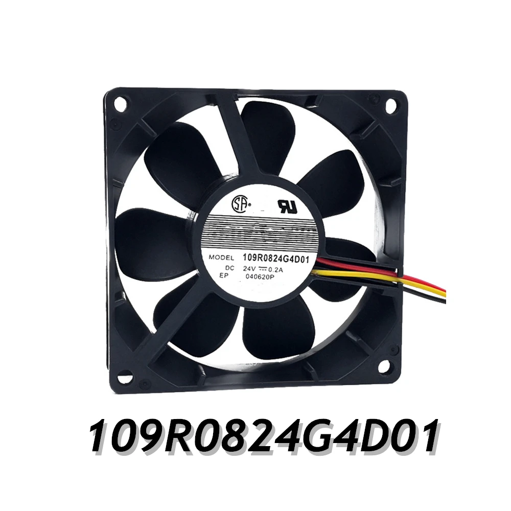 Cooling Fan 109R0824G4D01 DC 24V 0.2A 8025 80x80x25mm 3-Wire Inverter server axial fan