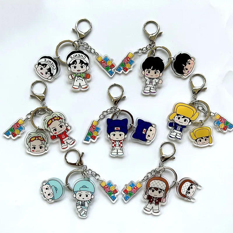 

Fashion Cartoon Characters Keychain School Bag Phone Decoration Key Ring Pendant Gifts Fans Jewelry Accessories
