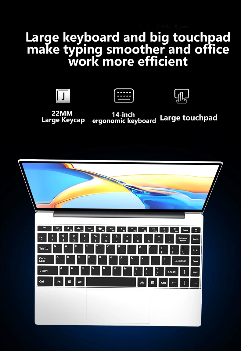 LENO Ultra Slim 14.1" Laptop Intel Core i7 8650U 32GB 2TB Windows 11 Pro Gaming Computer PC Gamer office Notebook 1920*1080 HD