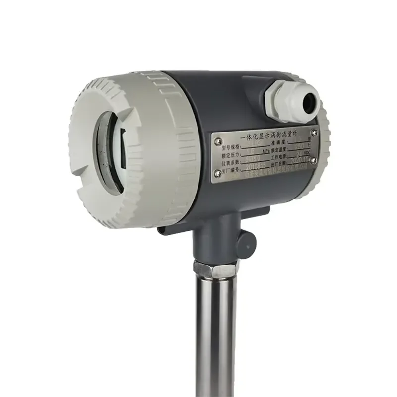 24v Dc Air Flowmeter Precession Flow Meter Stainless Steel Turbine Flowmeter