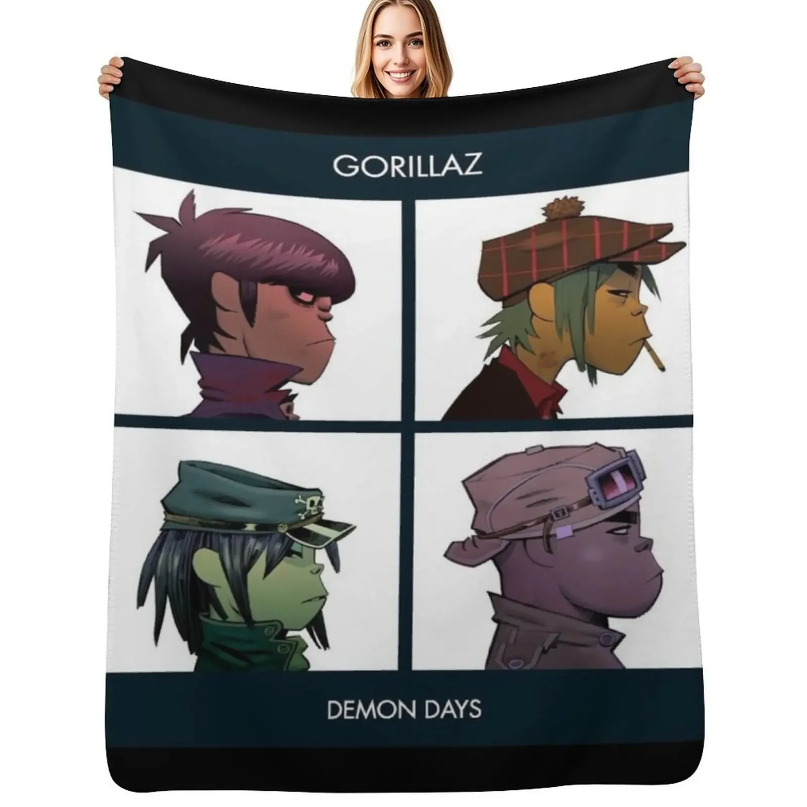 Copy of A road to somewhere vermint gorillaz ,gorillaz gorillaz gorillaz Throw Blanket Personalized Gift Loose Blankets