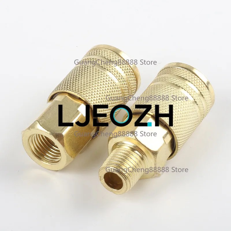 American Quick Connector Inner and Outer Wire Teeth 1/4NPT European Outlet Connector with Taper Thread