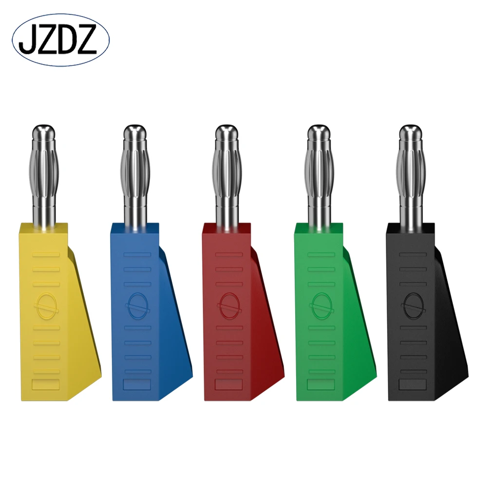 Jzdz-金メッキ銅コネクタ,10個,4mm,日曜大工用