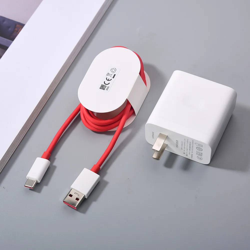 80W EU US Supervooc Charger Turbo Fast Power Charging Adapter for Oneplus 1+ 13 12 11 9RT 9 Ace 5 3 2V 2 Pro 1M USB Type C Cable