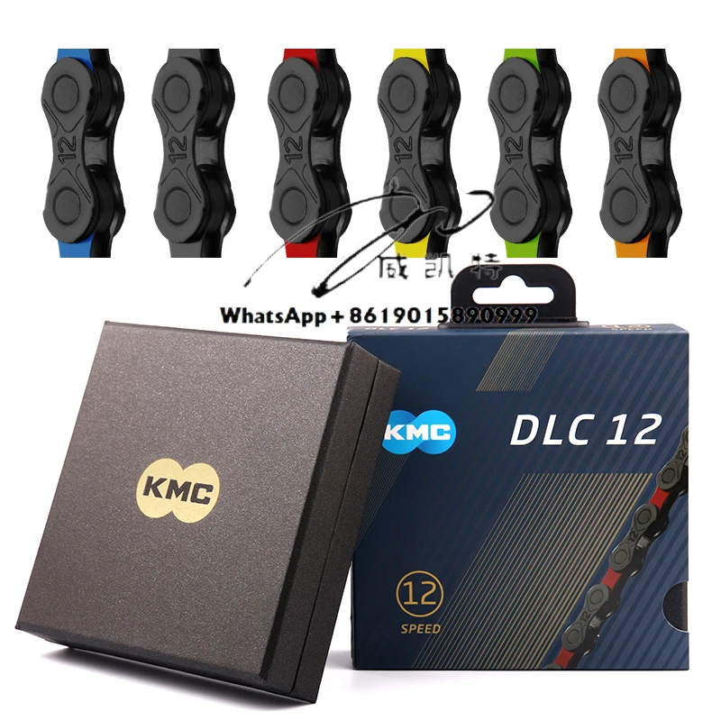 

KMC Chain DLC 12-speed Mountain Bike Diamond Ultra-light Chain Suitable for Shimano Sram MTB 12 Speed Bicycle Chain