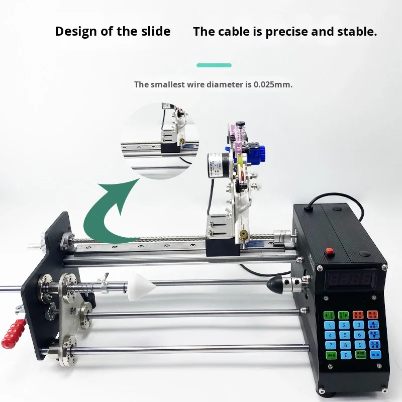 آلة لف أوتوماتيكية بالكامل، تستخدم للف ما يصل إلى 10 أمتار من خط الصيد المطلي بالمينا، خيط القطن، #4