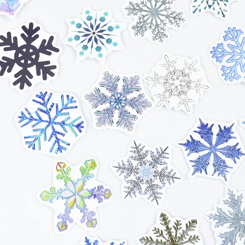 

50pcs Christmas Window Self Adhesive Stickers Snowflake Winter Wall Decals For Kids Room Merry Xmas Decorations New Year Navidad