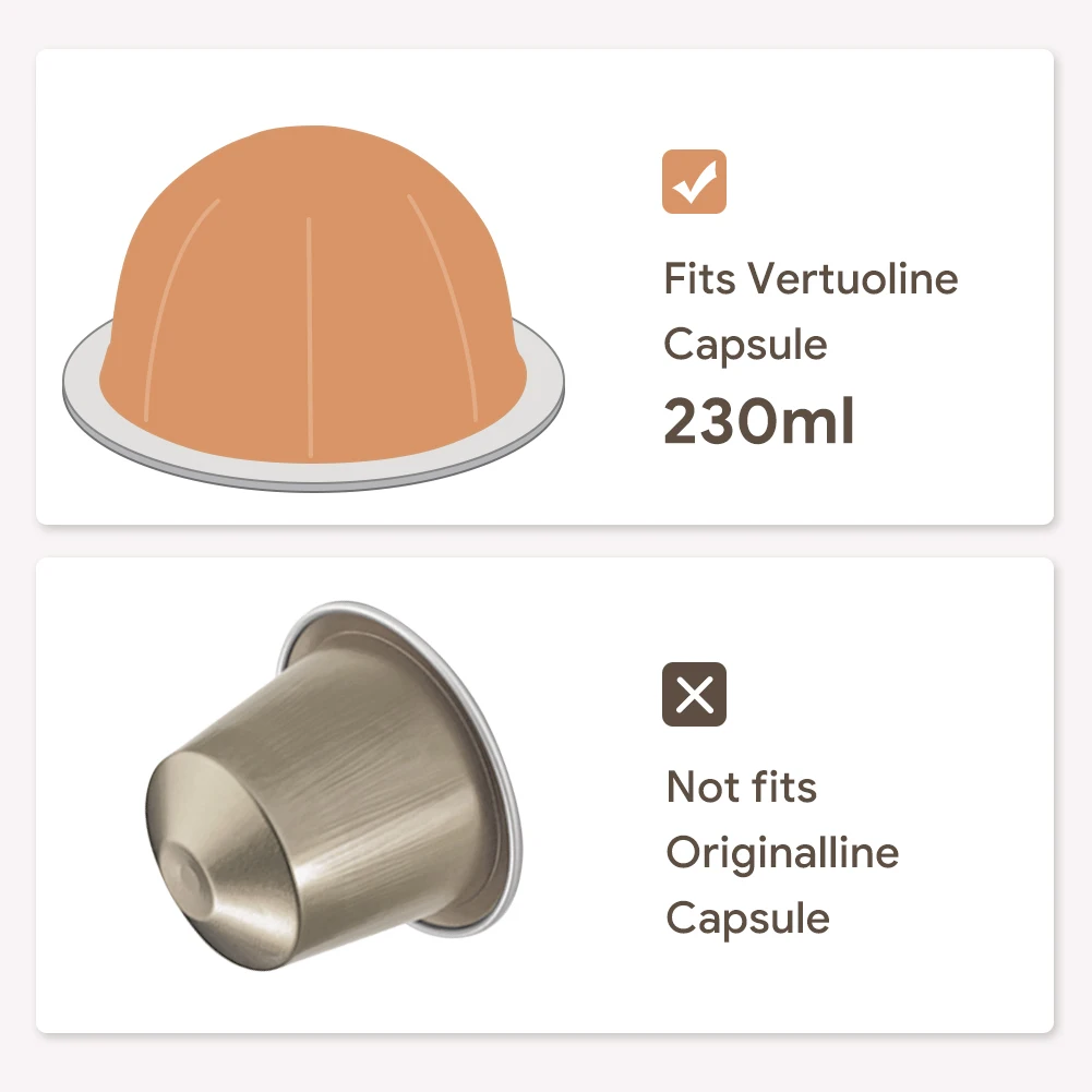 Voor Nespresso Vertuo Next Pop RVS Herbruikbare Capsule Vertuoline Hervulbare Koffiefilter Compatibel met Originele Pods