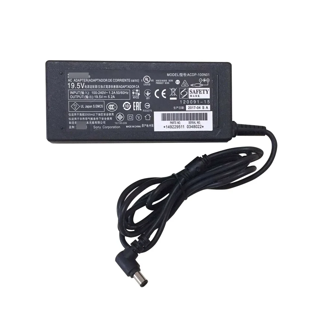 

For Sony Power Supply ACDP-100D01 19.5V 5.2A LCD TV 50"-55" AC Power Adapter LED TV AC Charger Original