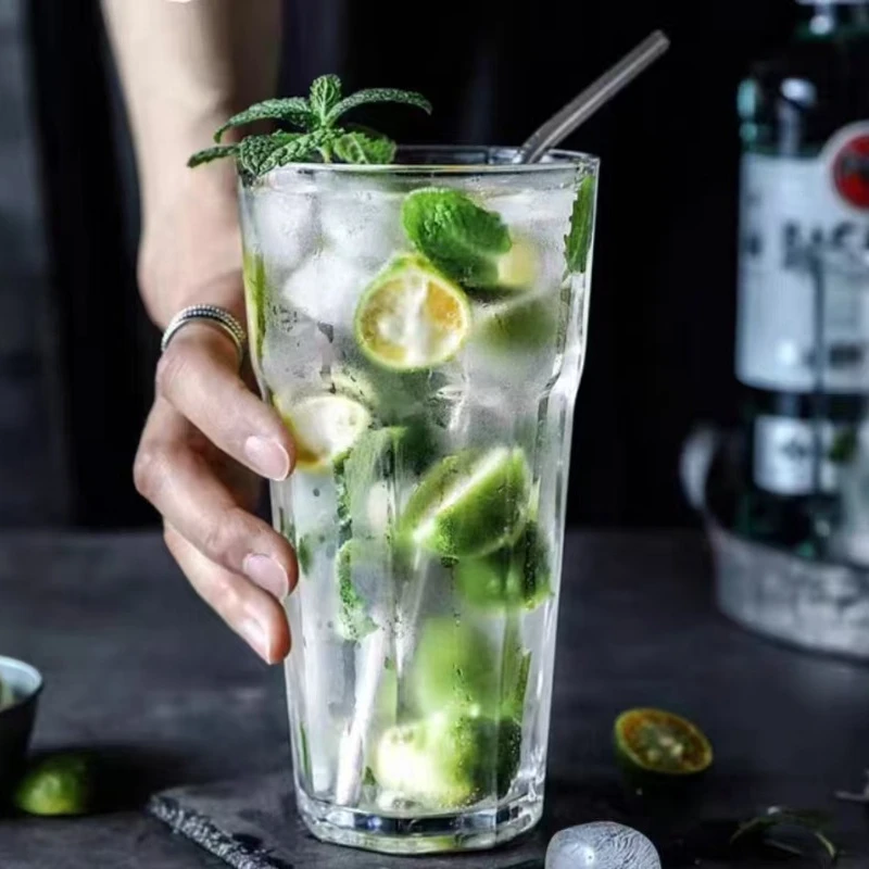 نظارات شاي الجليد جبل طارق سهلة التنظيف مثالية لخدمة المشروبات الباردة - مناسبة لحفلات المطبخ المنزلية والاستخدام اليومي