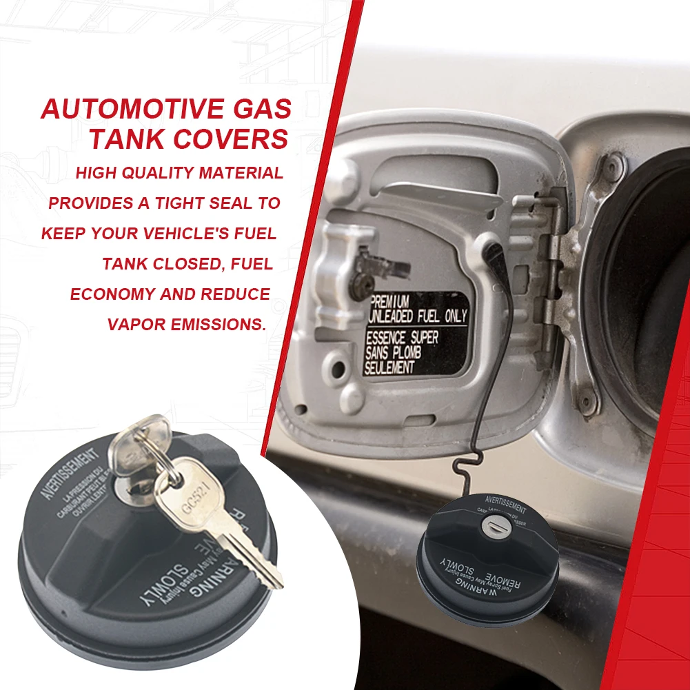 Lock Fuel Cap Replace 5278655AB Car Gas Fuel Tank Cap Locking with 2 Keys for Chrysler PT Cruiser Sebring Pacifica