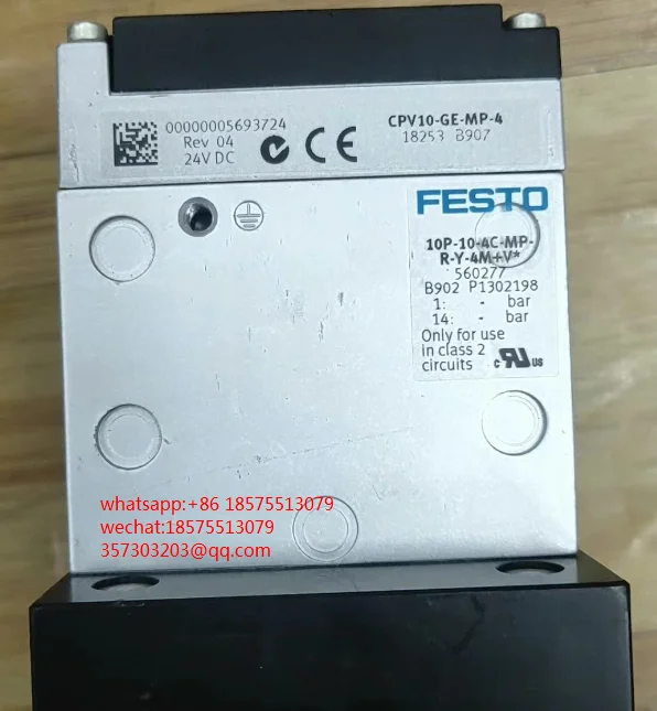 For FESTO CPV10-GE-MP-4 18253 Solenoid Valve 6-position Complete Set 1 Piece