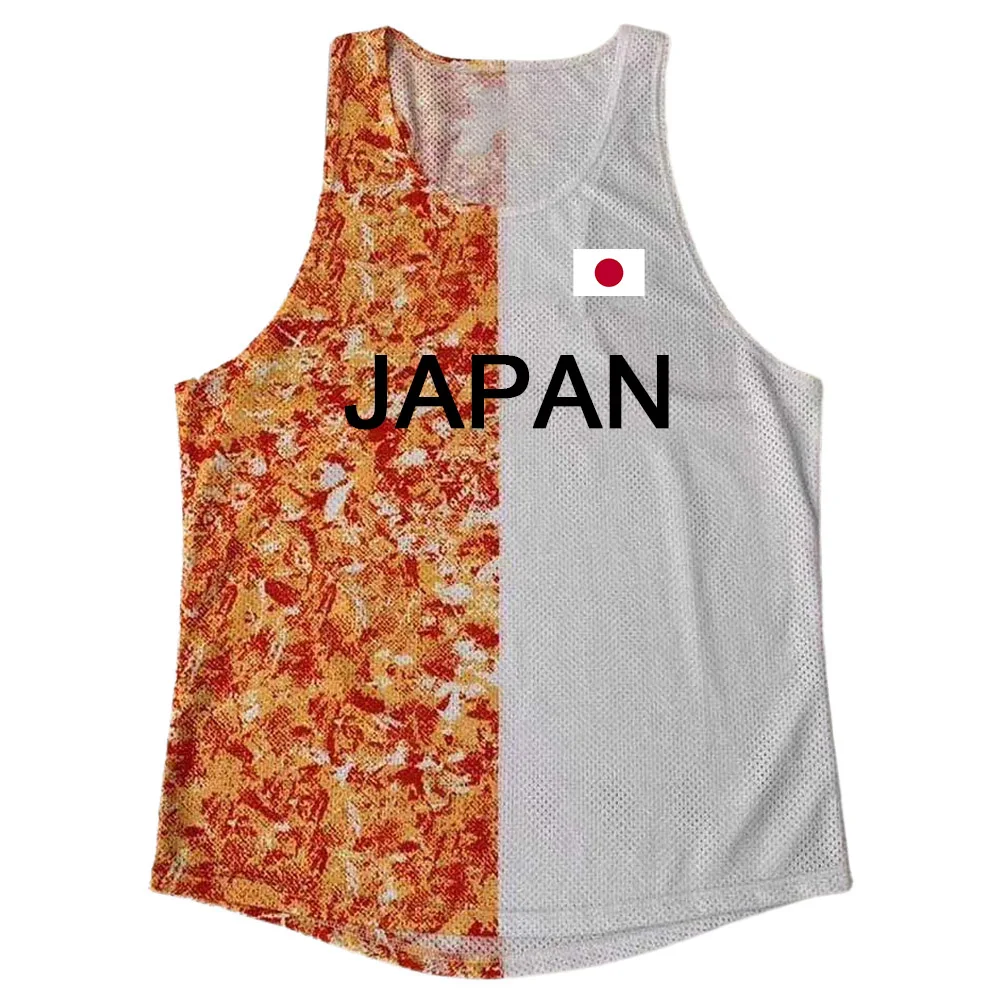 JAPAN Men\'s Athletic Running Tank Top Ultra Lightweight Marathon Singlet Y-Back Shirts Dry Fit Sleeveless Tank Tops