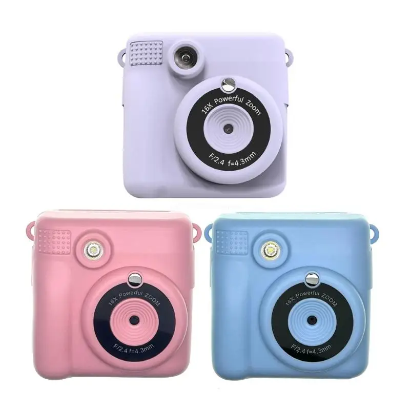 Creative Instants Print Camera for Kids, Includes Color Pen, 32G Card, and Photo Paper New Dropship