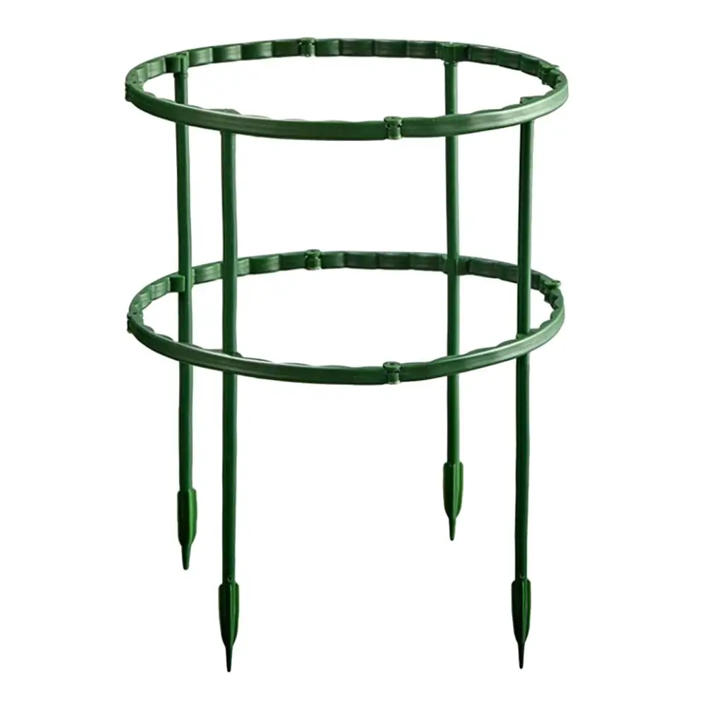 

Climbing Plant Support 4 Bent Rods 25cm Double Layer Garden Stakes Vine Trellis Flower Frame