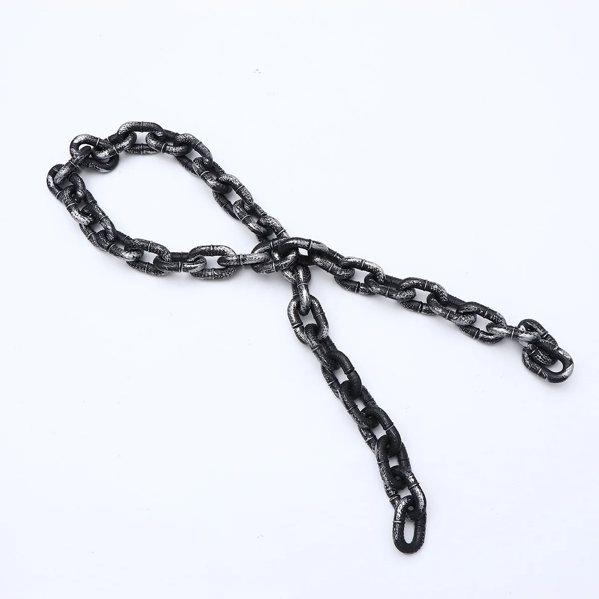 

Halloween Handcuffs Chain Plastic Big Buckle Decorative Fetter for Bar Festival Durable Safe Halloween Atmosphere