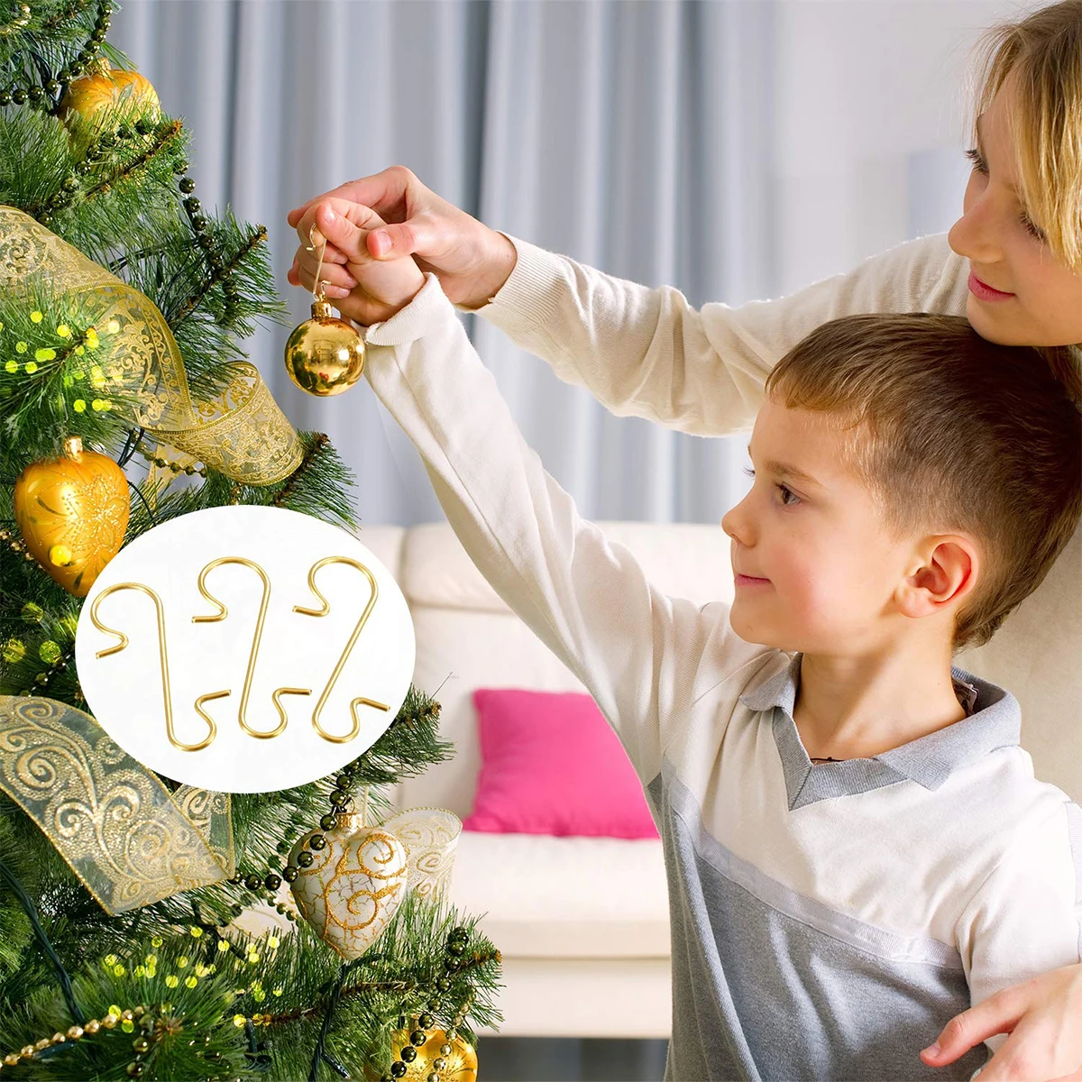 Christmas Hook Navidad Natal Noel Christmas Ball Pendant Accessories Merry Christmas Decorations For Home 2024 New Year 2025