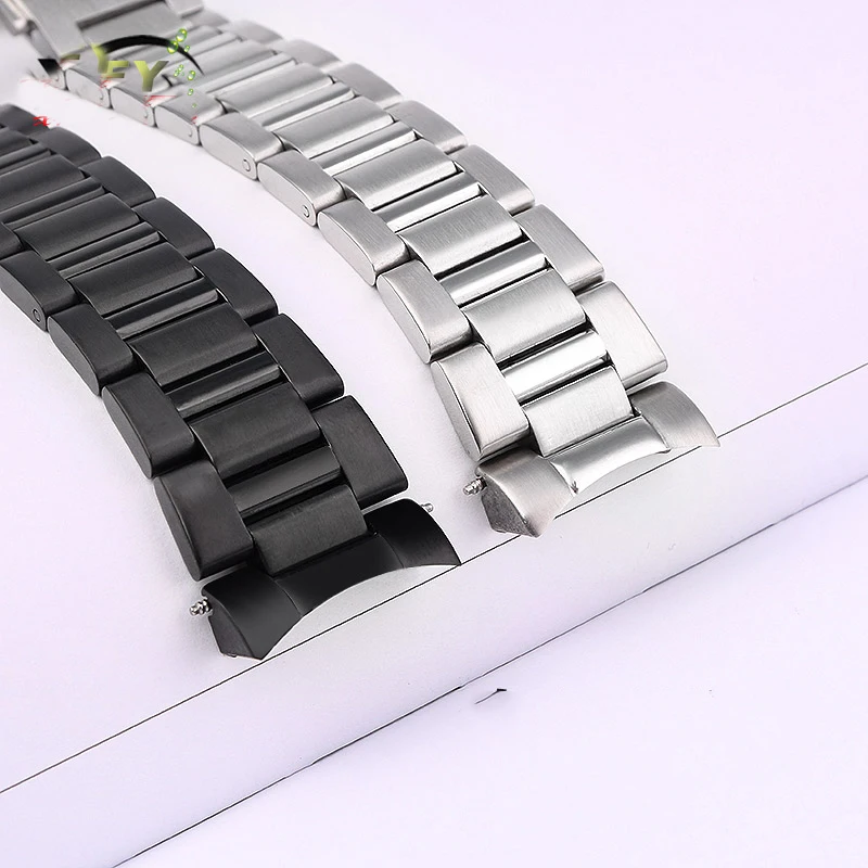 22mm 24mm Bracelet Watch Strap FOR TAG Heuer Calera Series Solid Stainless Steel Watch band Accessories men Arc End Wristband