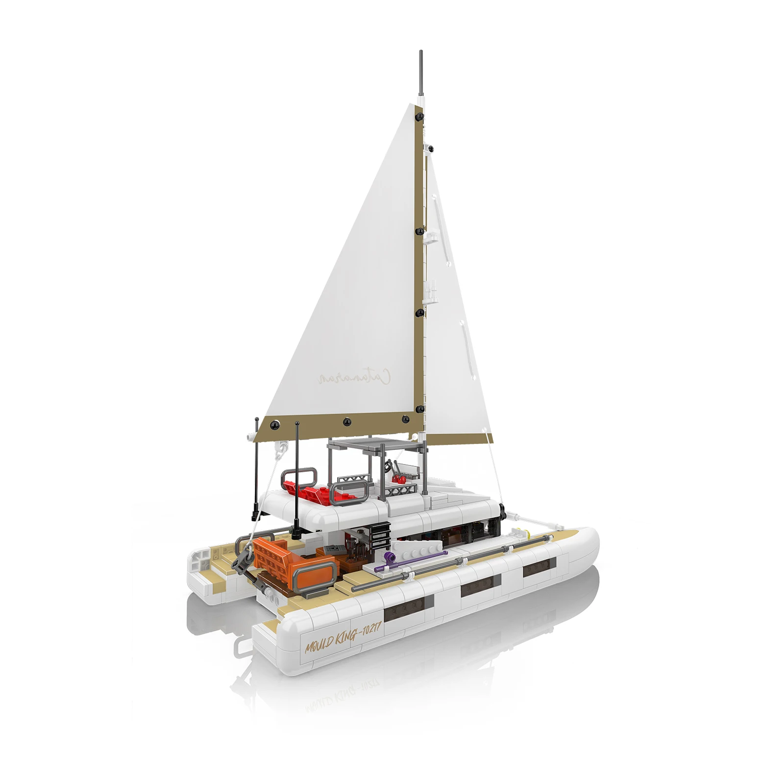 현대식 요트 모델 블록 키트 창의적인 해양 요트 수집품 소년 조립식 MOC 브릭 어른 장난감 선물