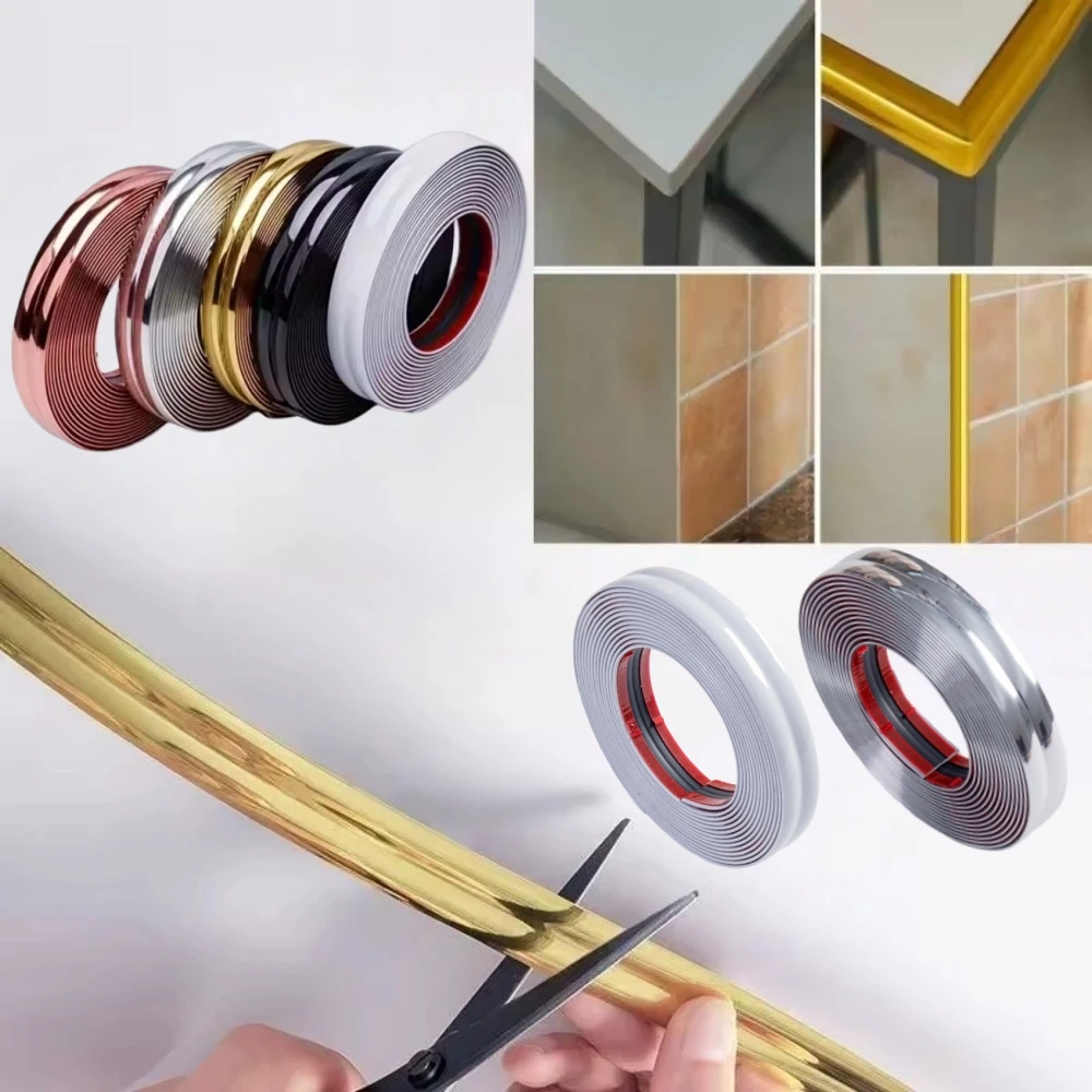 1 قطعة 2 متر/3 متر/5 متر × 2 سنتيمتر جدار داخلي خارجي ركن حامي الشريط الذاتي لاصق بولي كلوريد الفينيل الجدول مكتب الأثاث واقي للحواف قطاع لينة