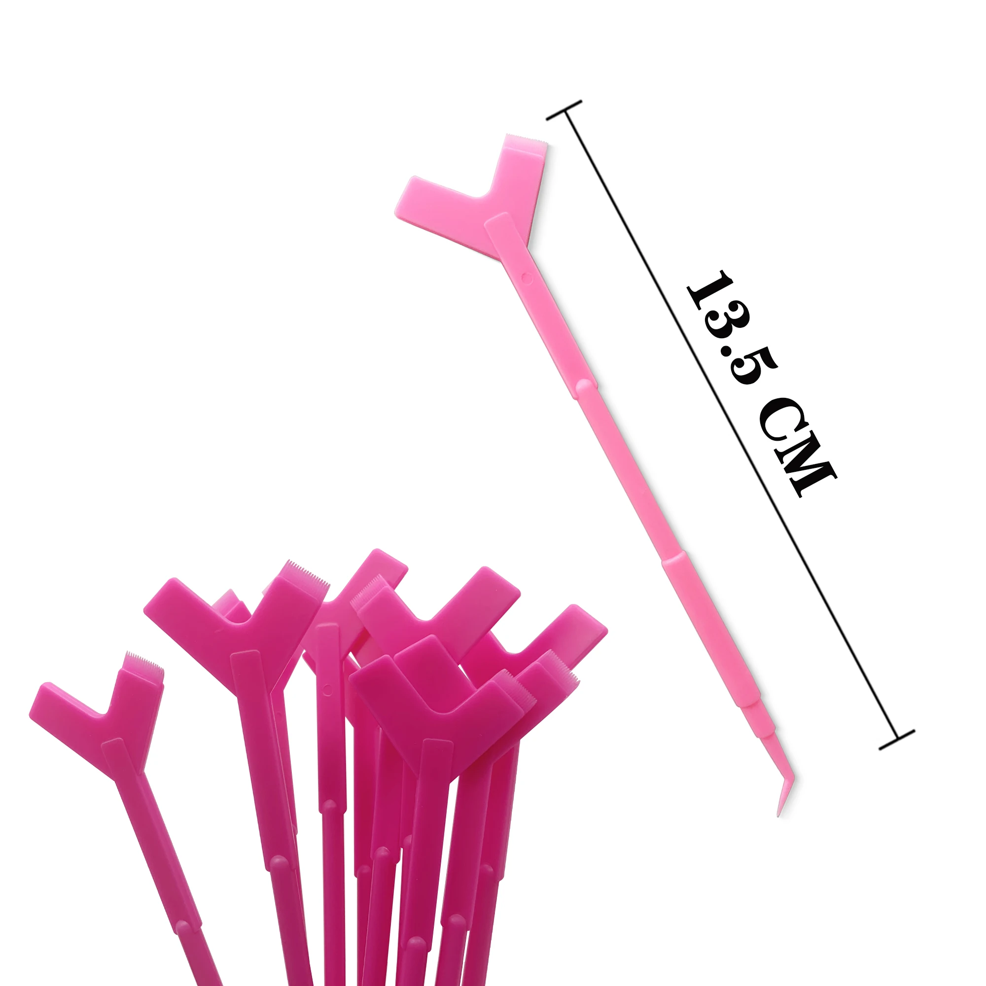 Porte-anneau de colle pour cils en silicone, tampon de permanente de cils en Y, applicateur de brosse à cils, fournitures d'extension de cils de maquillage, vente en gros