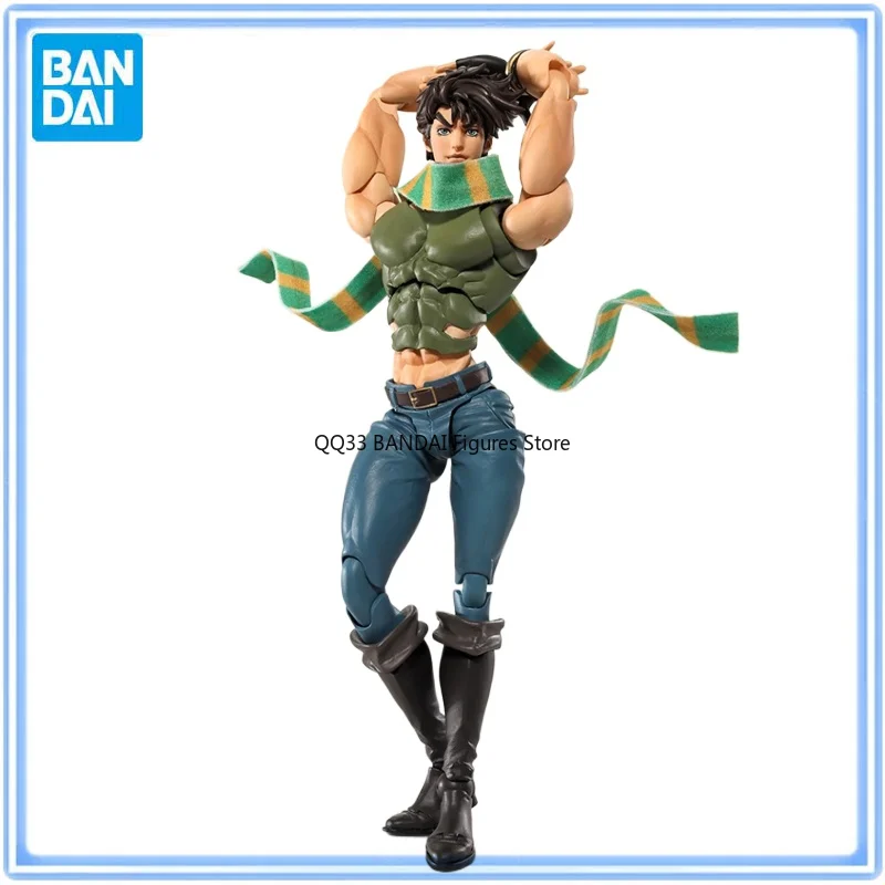 Bandai Original SHFiguarts Figure Joseph Joestar JoJo's Bizarre Adventure: Battle Tendency Active Joints Model Desktop Ornaments