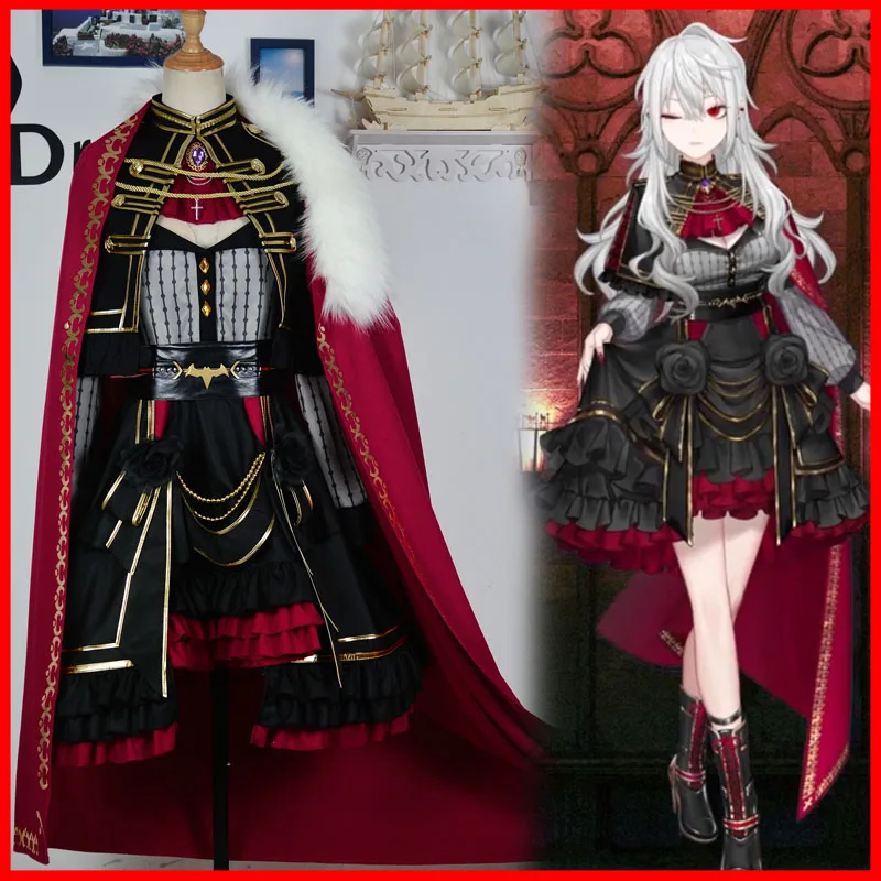 

COS-HoHo аниме Vtuber Санья Nijisanji Kuzuha сексуальный игровой костюм благородное платье униформа косплей костюм наряд для вечеринки на Хэллоуин