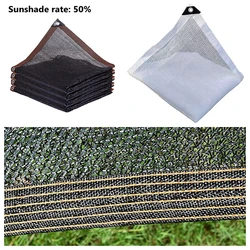 UV Protection Black Sun Sailing Succulents Plants Protection Cover House Sun Shelters 50% Shading Garden Greenhouse Sunshade Net