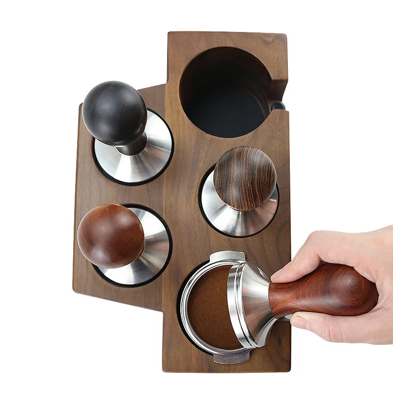 Kaffee Tamper 51mm 57mm 58,5mm Für Delonghi Breville Lelit Siebträger Edelstahl Espresso Zubehör Ecke Barista werkzeuge – Detail 5