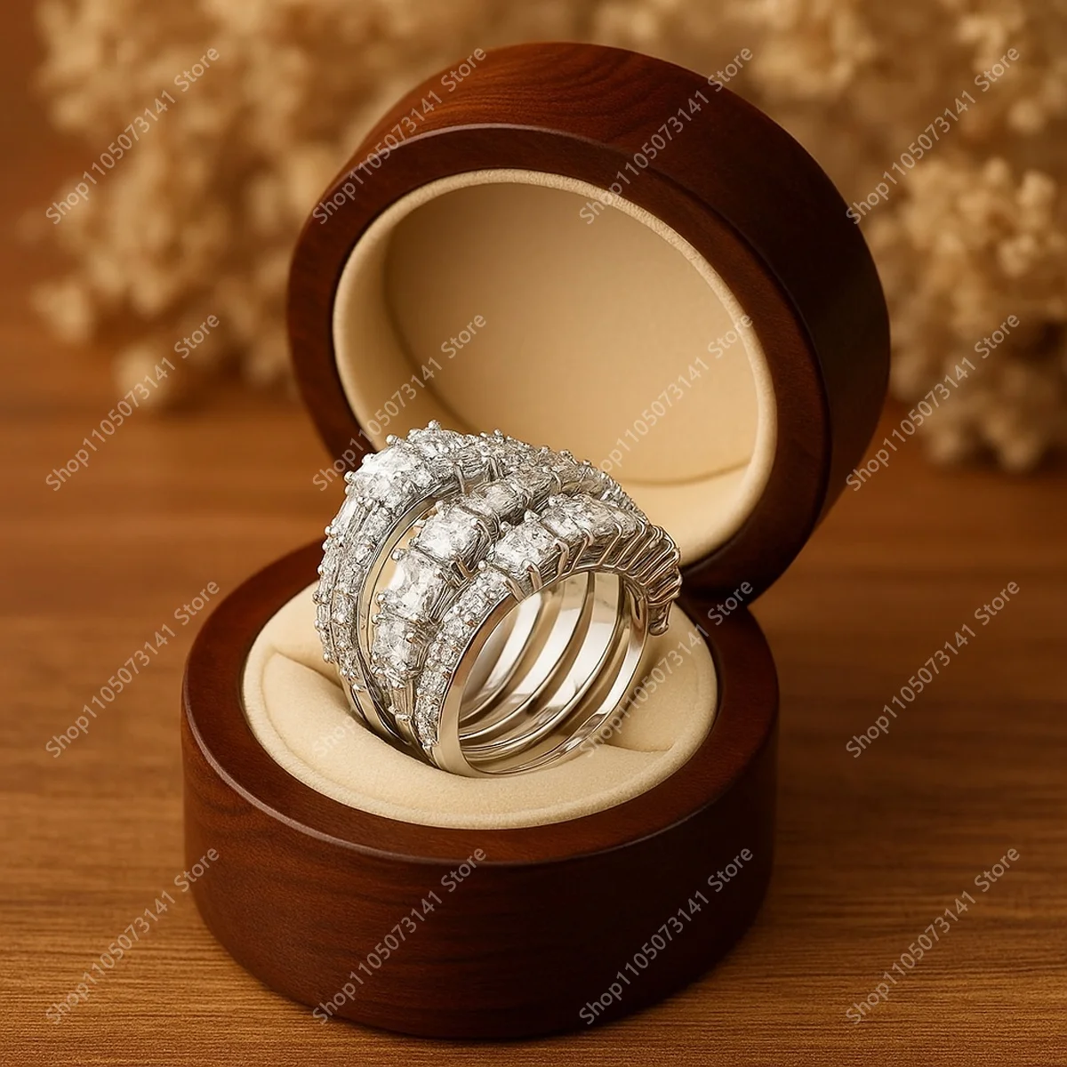 

Fashionable and Gorgeous Star Shine Wrapped Ring for Men and Women, Versatile for Party and Party, High End Jewelry - Lover Gift