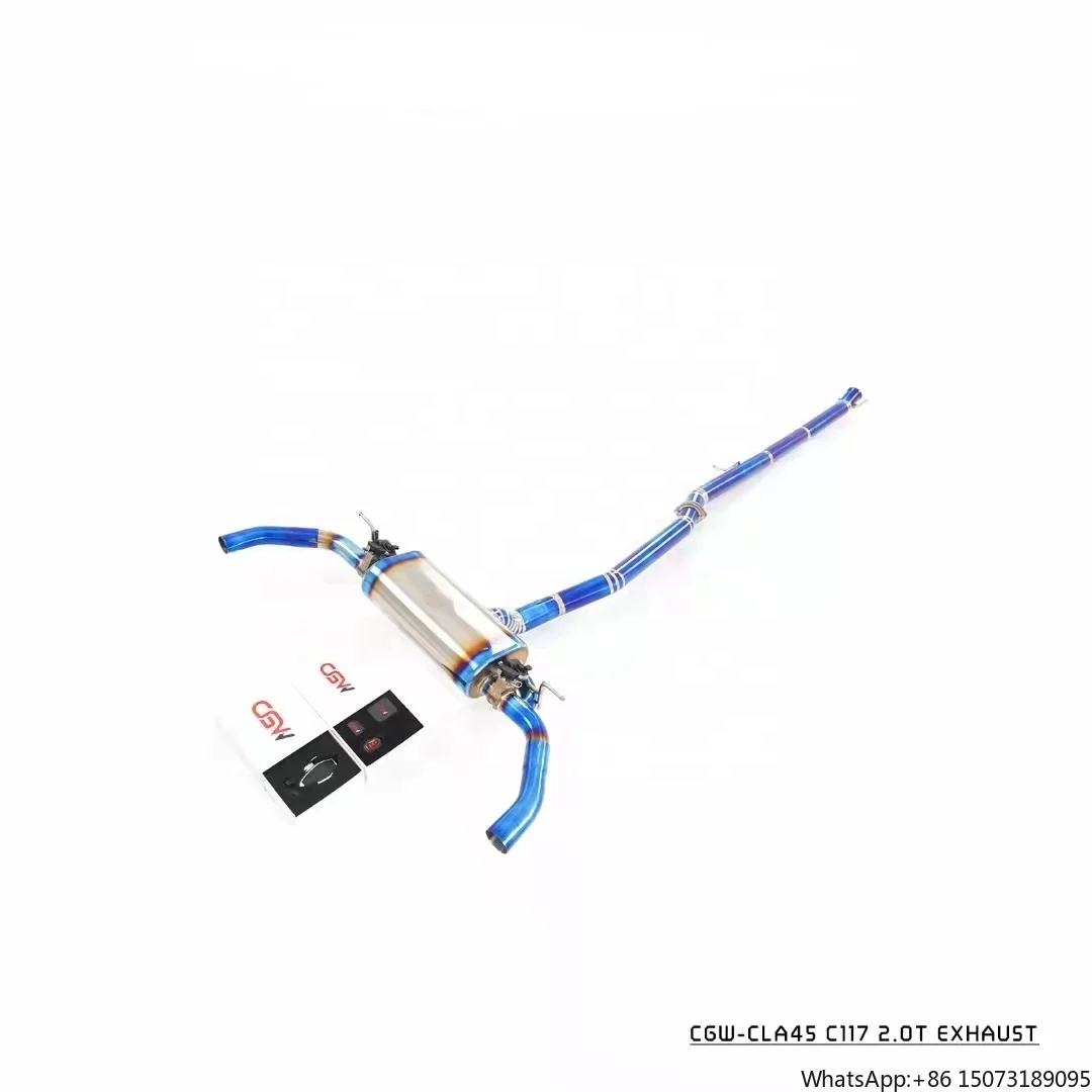 

Титановая синяя выхлопная система Catback с эффектом обжига для CLA45 2.0T C117 2013-2018