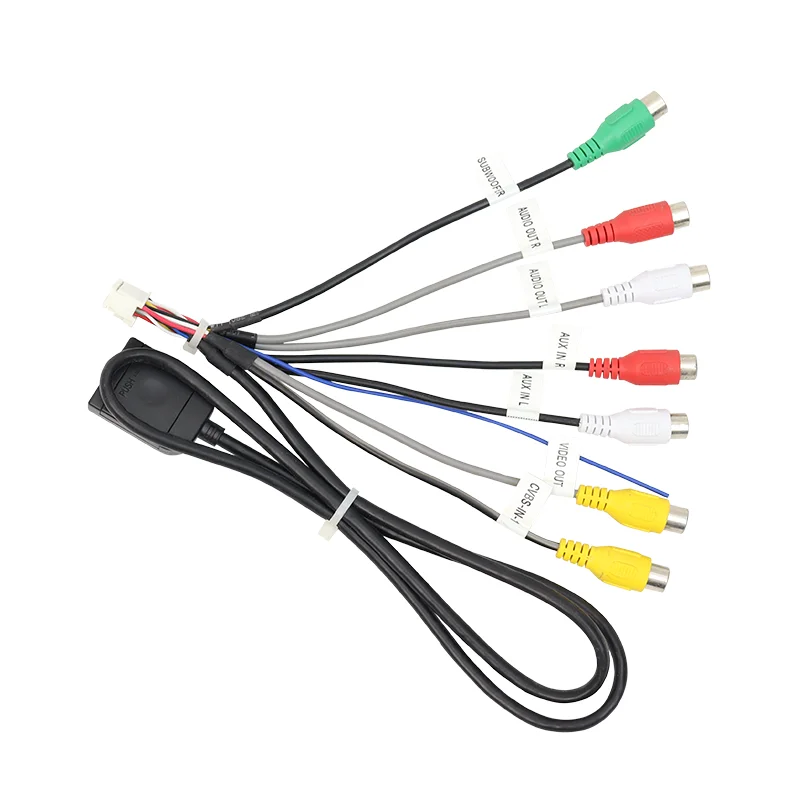 RCA 4G 2Din Car Radio Android Frame Kit Video Harness Microphone Camera Audio Cable Card Slot Line Socket Fan Power Plug DVD MP5