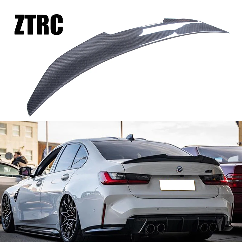 

For BMW 3 Series G20 G28&M3 G80 PSM Style Carbon fiber Rear Spoiler Trunk wing 2018-2024 330 340