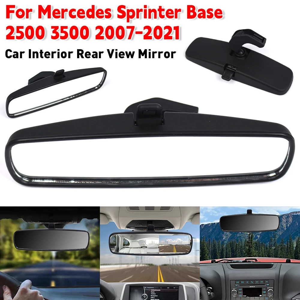 

Car Interior Rear View Mirror Vehicle Glass Rearview Mirror for MercedesBenz Sprinter Base 2500 3500 2007-2021 Car Accessories