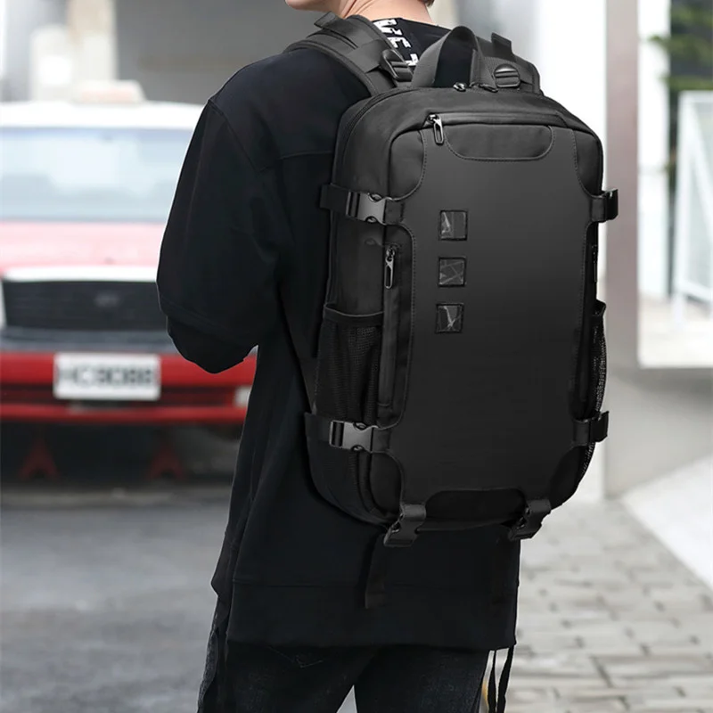 Men's 17.3''Laptop Backpacks USB Charging Travel Backpack Large Capacity Teenager Schoolbag Male Waterproof Bag Mochilas