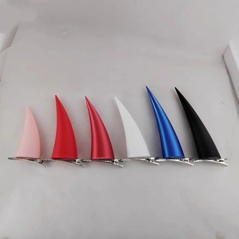 

New Chainsawn Man Power Cosplay Costume Accessories Demon Devil Horn Hairpin Red Pink Black Blue Horns Color To Choose