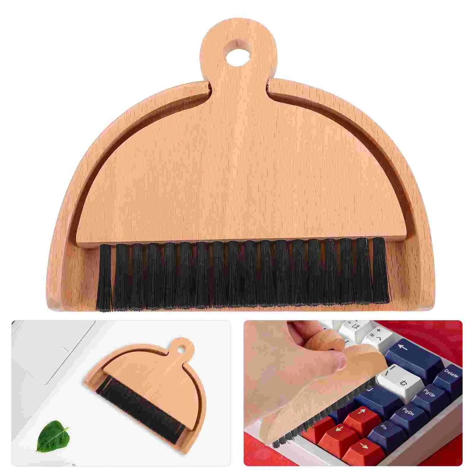 Dustpan Brush Car Vent Cleaner Mini Broom And Cleaning Interior Cleanser Small Pretend Detailing Wooden Desk Child