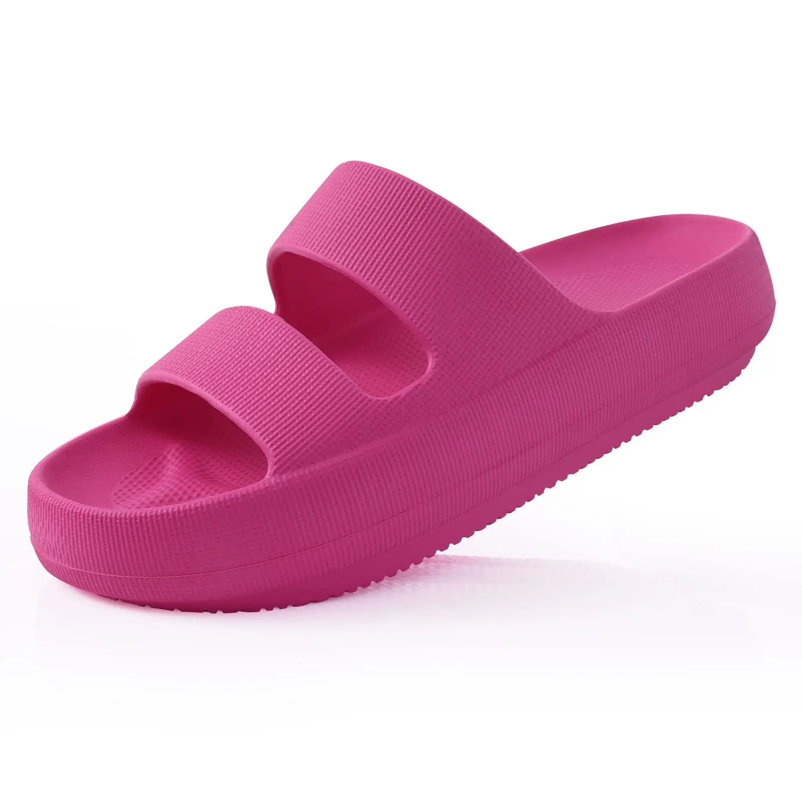 Bebealy New Women's Flat Slippers Summer Sandals Fashion Soft Home Shoes Outdoor Non-slip Beach Slippers Indoor Cloud Slippers