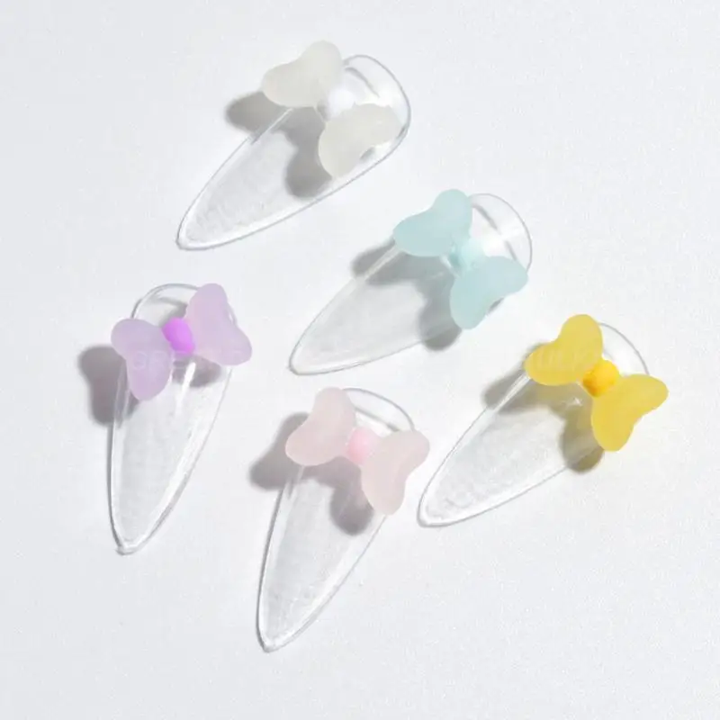 ตกแต่งศิลปะเล็บเจลลี่โบว์การ์ตูนน่ารักเครื่องประดับเล็บสีสันสดใสเสน่ห์เล็บอุปกรณ์ทำเล็บพลอยเทียม