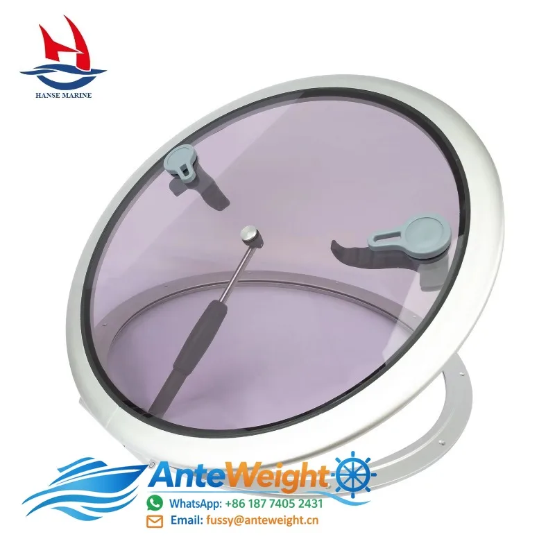 MARINE Aluminium Boat Window Acrylic Round Deck Hatch