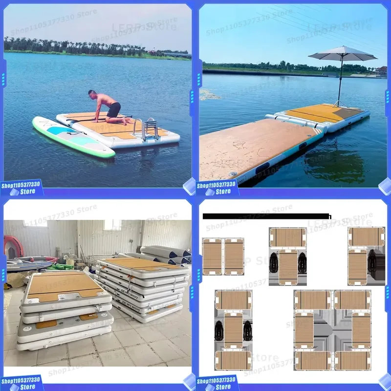 4 m Floating Island Inflatable Water Mat for Water Sports
