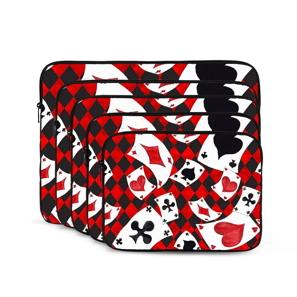 Cool Poker Playing Cards Pattern Gambling Card Game Notebook Laptop Bag  For Macbook Air Pro Tablet Shockproof Case Bag