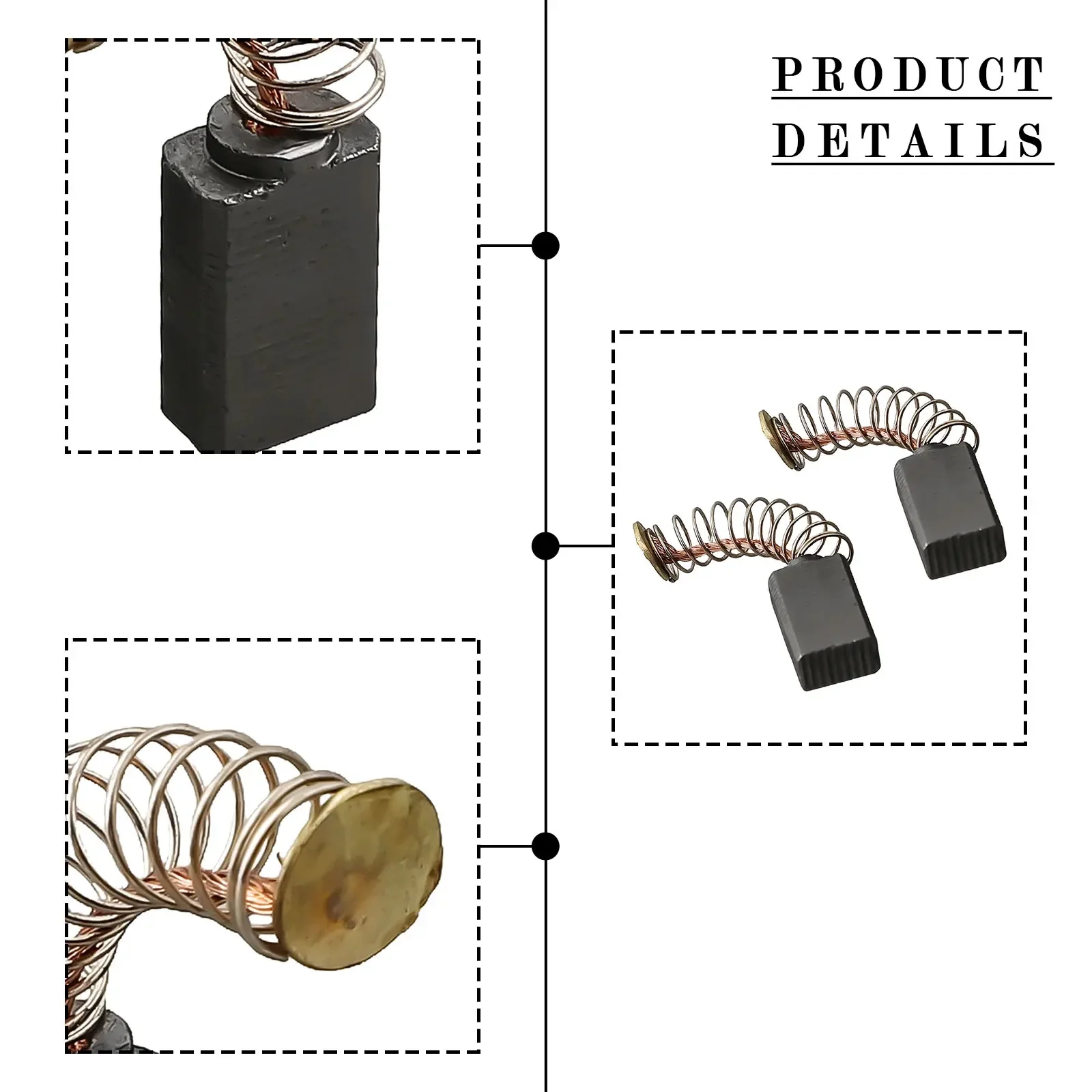 

Replacement Carbon Brush Install Bracket Power Tool Repair Replacement Screwdriver TS-40GZ495 13mm X 8mm X 5mm