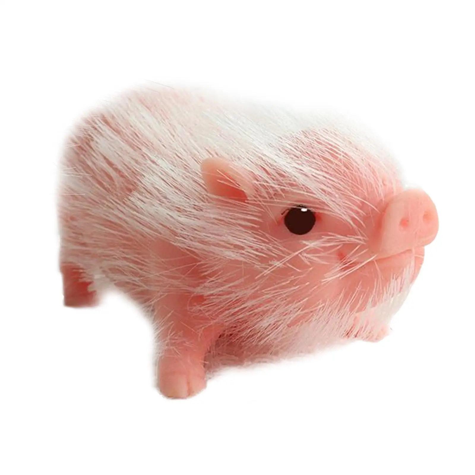 Lovely Silicone Realistic Piglet Animal Soft Reborn Animals Soft Pig Doll for Birthday Gift Micro Landscape Photography Props